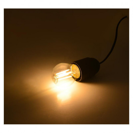 Lampe sphérique LED filament G45 base E27 4W Lumière Jaune (3000k) 