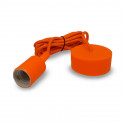 Suspension Douille Silicone E27 - Orange
