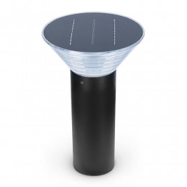 Potelet Solaire Conique LED 4W 3000°K Noir 380mm