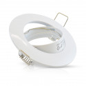 Support plafond Rond Inclinable Blanc Ø90 mm
