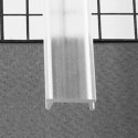 Diffuseur Clip Profile 17.6mm Transparent 1m pour bandeaux LED
