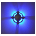 Spot LED Balise Bleu Rond 4 diffuseurs