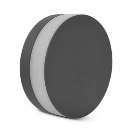 Applique Murale LED Rond Anthracite 10W 3000°K IP54