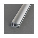 Profile Glass Aluminium Anodisé 2m pour bandeaux LED