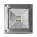 Spot LED Encastre Sol Carré 5W 4000°K Inox 316 L