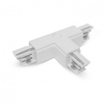 Connecteur Triphase Forme T Circuit Intérieur Gauche Blanc
