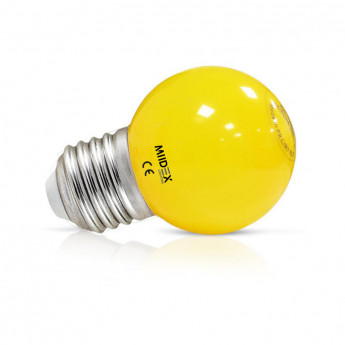 Ampoule LED E27 Couleur Bulb G45 1W Jaune