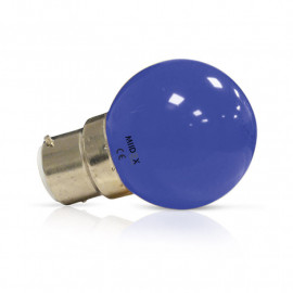Ampoule LED B22 Couleur Bulb 1W Bleu