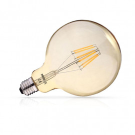 Ampoule LED E27 G125 Filament 4W 2700°K Golden