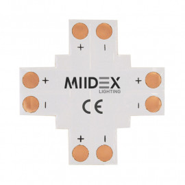 Connecteur X Bandeaux LED 12V / 24V 10mm à souder