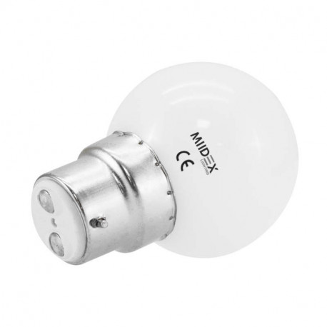 Ampoule LED B22 1W G45 Incassable  Boutique Officielle Miidex Lighting®