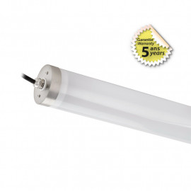 Tubulaire LED Intégrées Opale 44W 6200LM 4000K 1238 x Ø90mm - Garantie 5 ans