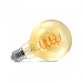 Ampoule LED E27 G95 Filament 4W 2700K Golden