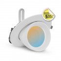 Spot LED Escargot Rond Inclinable et Orientable Blanc 38W CCT