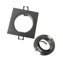 Support de spot carré aluminium 92x92 mm