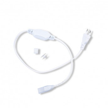 Câble alimentation + emb fin + connecteur pin male/male neon flex 27x15 mm