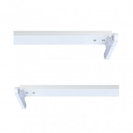 Support Double Tubes T8 1500 mm Blanc